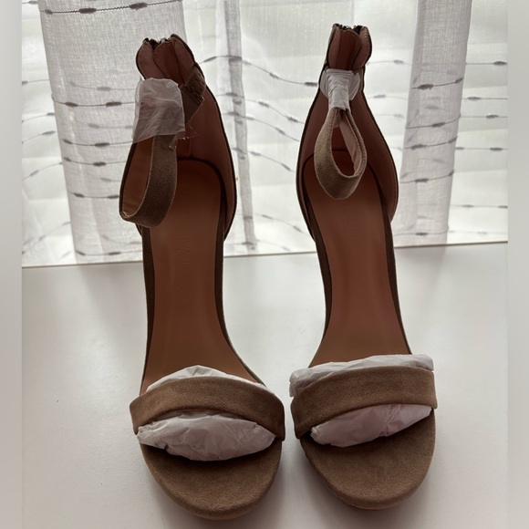 Wild Diva Shoes - Wild Diva Tan Heels with Stiletto Design